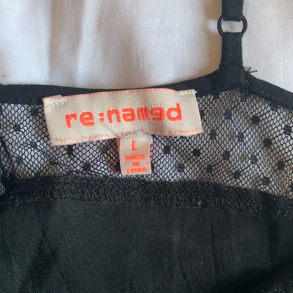 Black Cotton Party Dress with Lace Detail - Picture 4 of 5